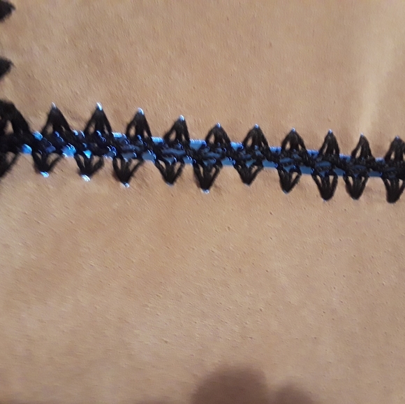 Louis Dell Olio creme black jacket patchwork boho 100% suede long sleeve vintage - Picture 8 of 12